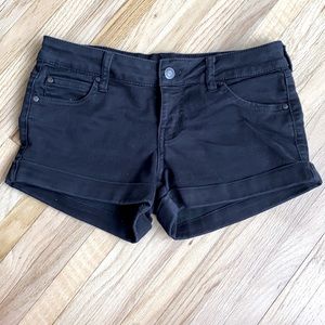 Black Jean shorts